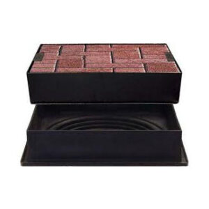 GALV 450 x 80 sq/rd paver steel lid/poly frame CD450SR