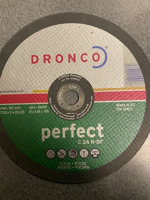 230mm x 3.2 x 22 Flat Stone Cutting Disc