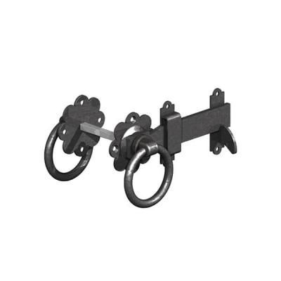 Birkdale 150mm E/Blac GM Ring Gate Latches P72