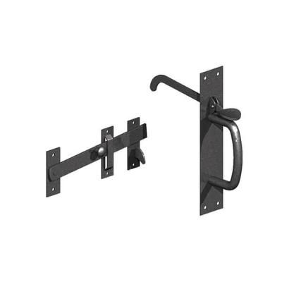 Birkdale Heavy Duty E/Blac GM Suffolk Latches