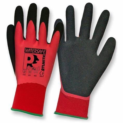 Atlantic Watersafe Latex Gloves Size 9/10