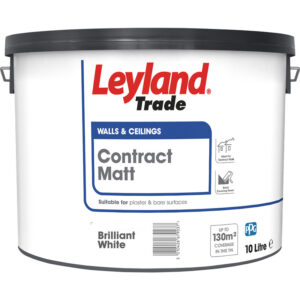 Leyland Contract Matt Brilliant White 10ltr