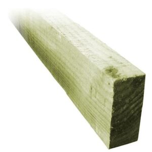 38mm x 88mm x 3.6m Treated Green Fence Backing Rail