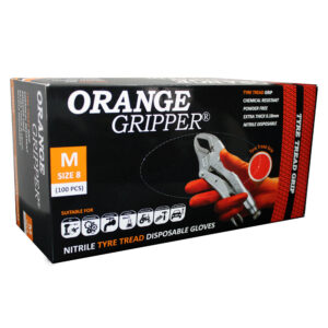 Orange Ultra Gripper Nitrile Box 100 Size Large
