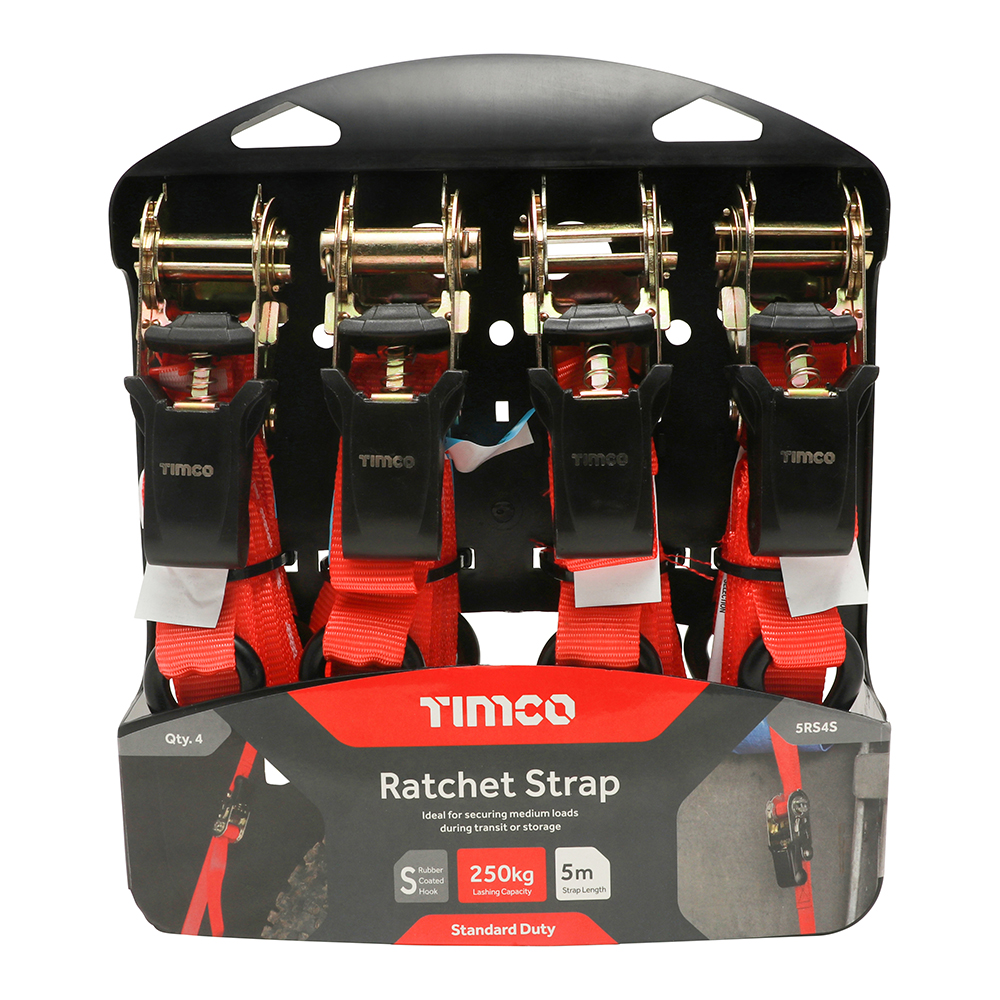 Tie Down/Timco 4PC Ratchet Tie Down – view 2