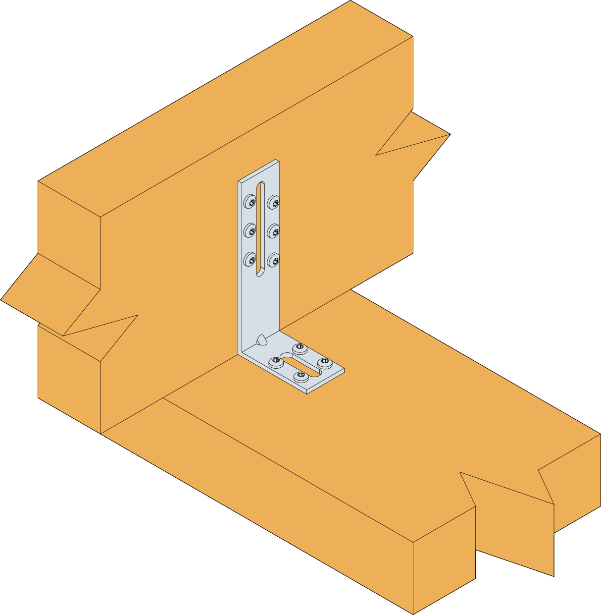 Simpson EFIXR753C50 Adjustable Angle Bracket 70x55x30mm – view 2