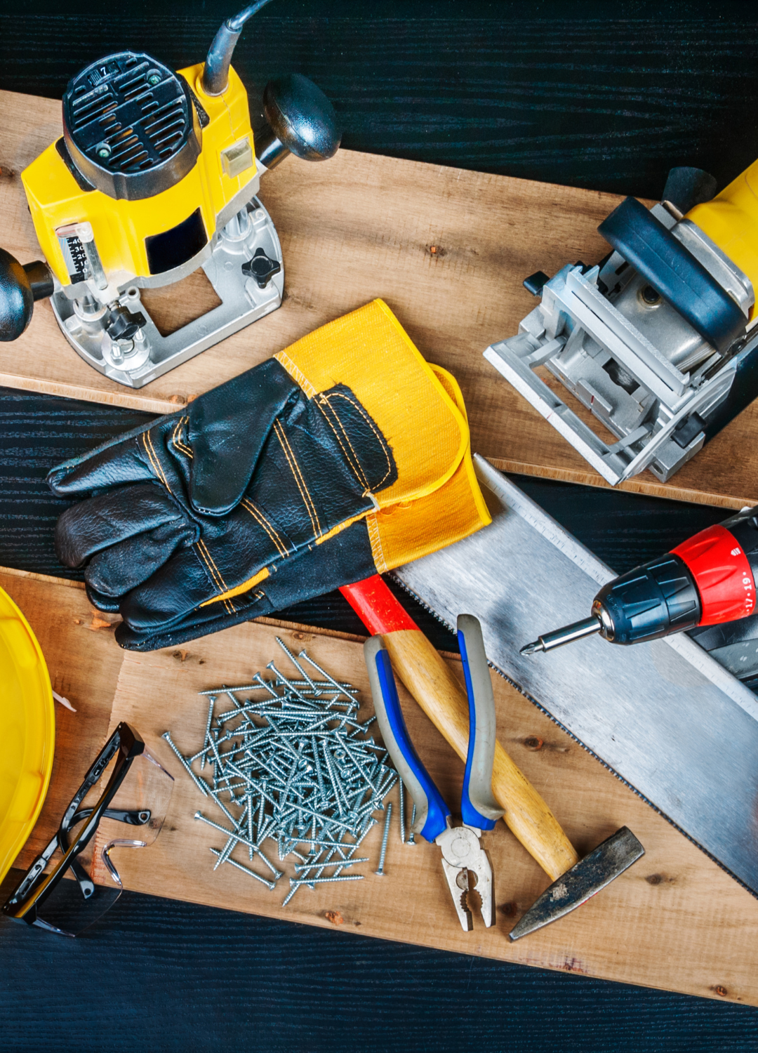 Tools and fixing supplies