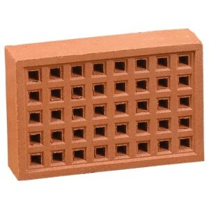 YA14R Airbrick 215 x 140 Square Hole Red