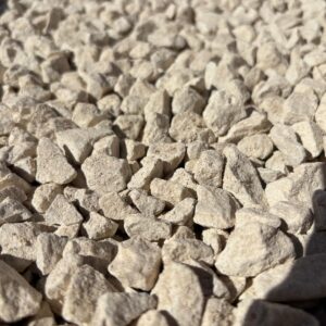 Half Bulk Bag 20mm Buff Limestone Chipping