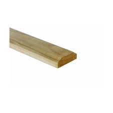 45mm x 12mm x 1.8m Timber Fence Capping Rails Green