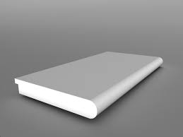 White Primed MDF Cill Board 25 x 350 x 3.66mtr