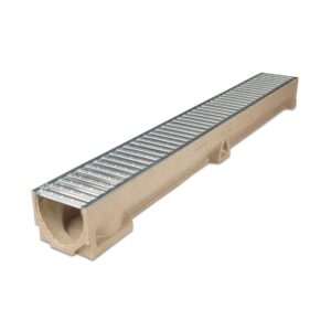 Rain Drain C/W Galv Grating 1mtr