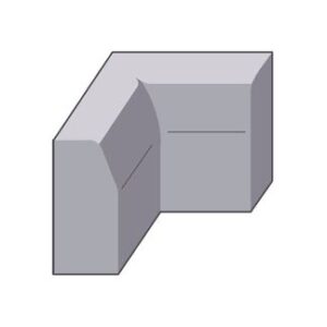 Plasmor Charcoal H/Batt Internal Kerb