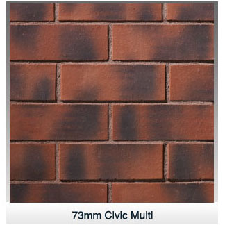 Carlton 73mm Civic Multi Facing Brick (428pp)