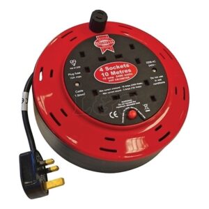 Fai/Full Cable Reel 240v 15mtr 10A 4 Socket