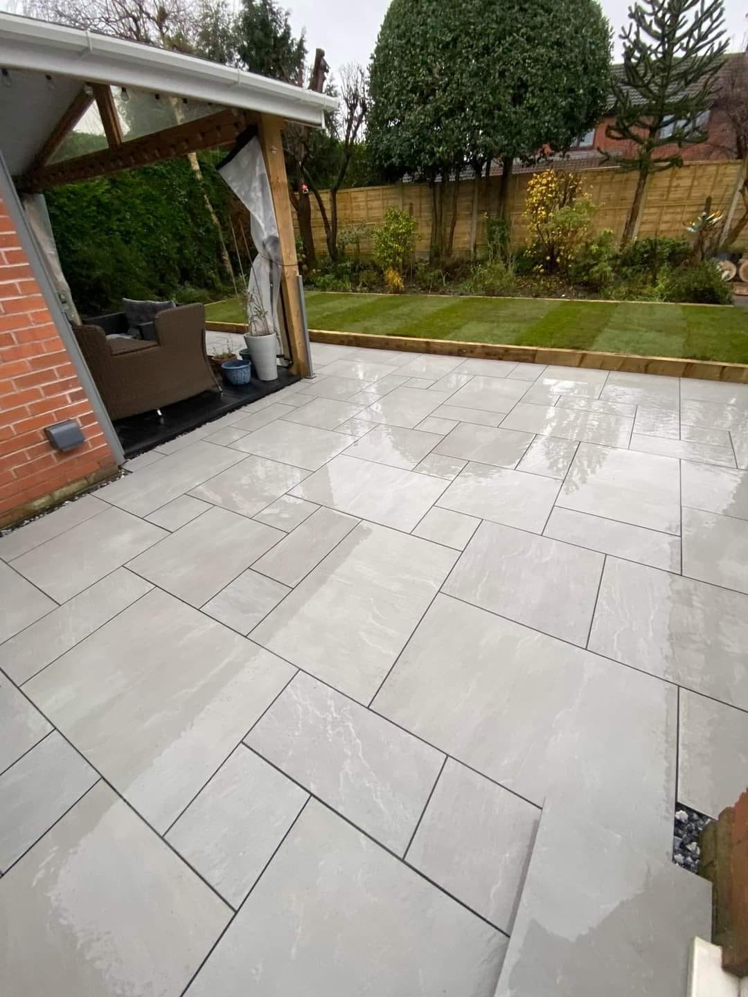 20mm Kandla Grey Porcelain Patio Pack 21.06m2 – view 4