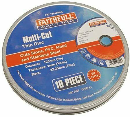 Faithfull Cut Off Wheel 115mm x 1.0 x 22 Multi Purpose – view 3