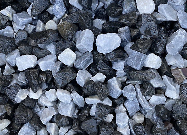 Black Ice Decorative Gravel 20mm Half Bulk Bag