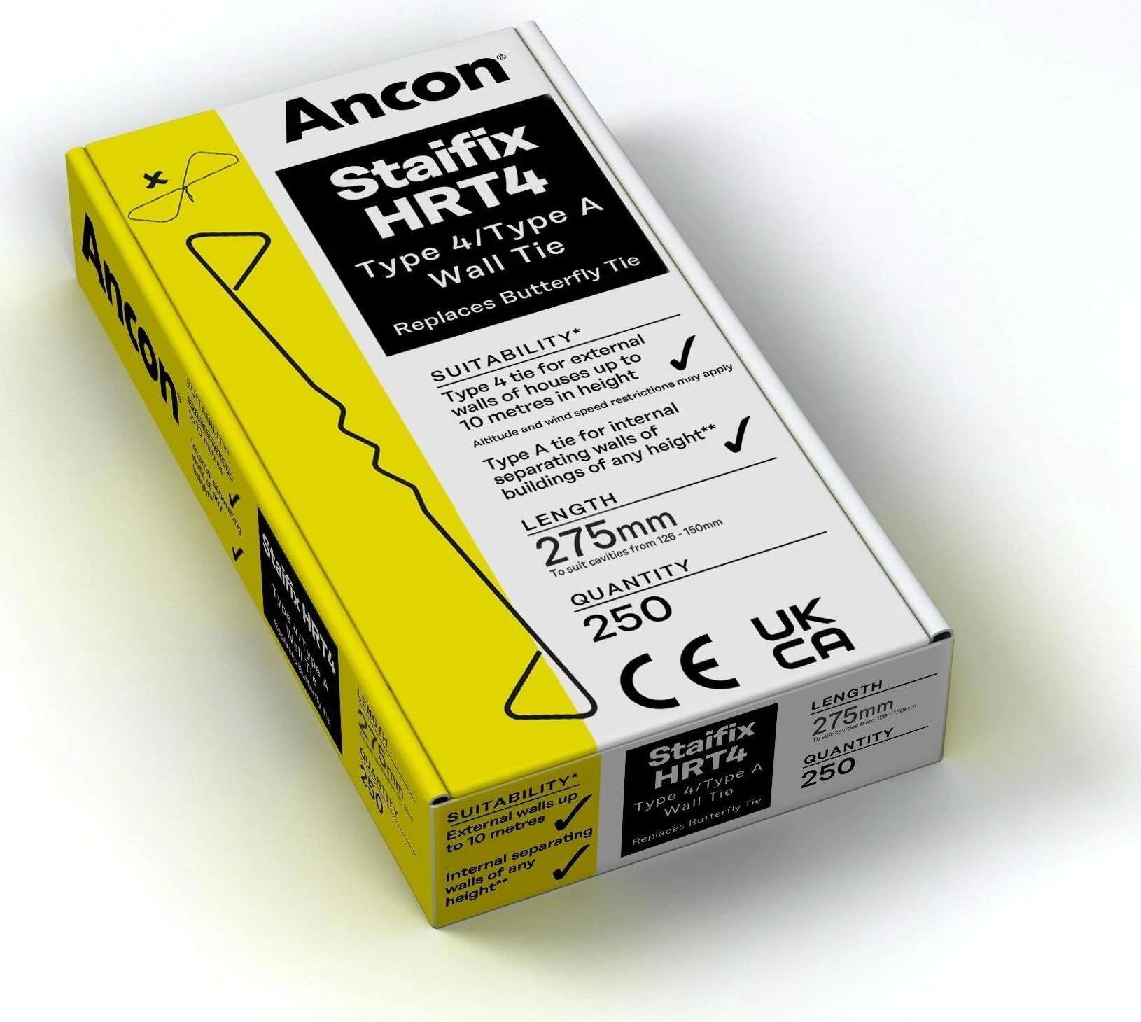 HRT4 - 275MM WALL TIES 250/BOX