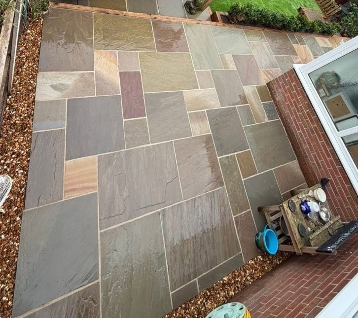Indian Raj Green Sandstone 22mm Calibrated - (19.50m2 per Pack)