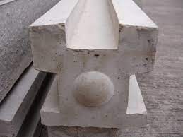 Concrete 3 Way Slotted Fence Post