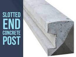 Concrete End Slotted Fence Post